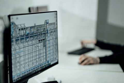 Plans CAD sur écran