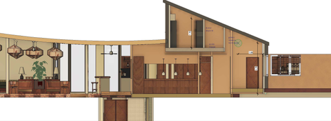 Dimensionnement, étude technique et plans de chiffrage d'une mezzanine en acier thermolaqué.